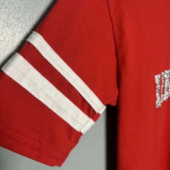 Vintage 80’s Librarian Sparkle Red Shirt Small 90’s Nerd Geek Humor Comedy - Picture 3 of 7